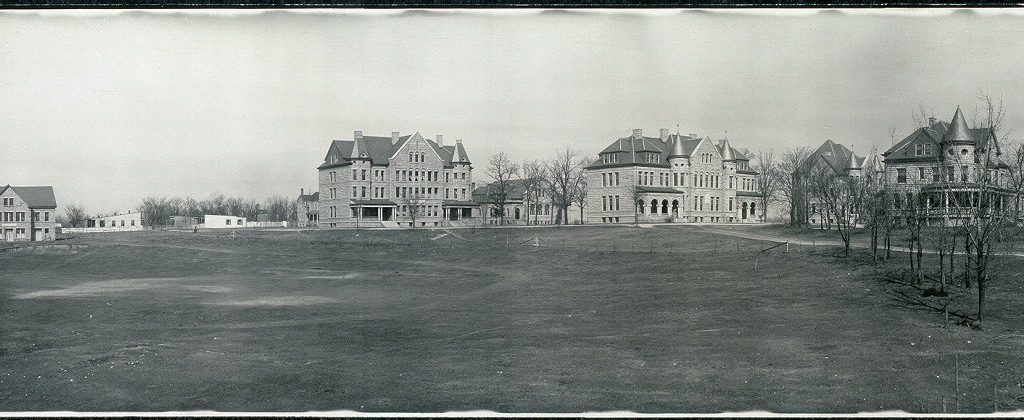 Archival panoramic photograph of the Virginia Union University campus